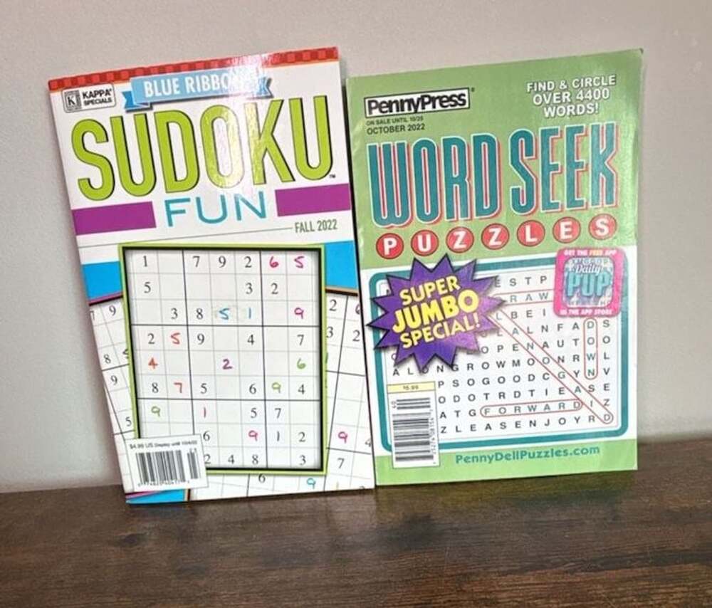 Lot of 2 Puzzle Books: Kappa Blue Ribbon Sudoku Fun Fall 2022 and Penny Press Wo